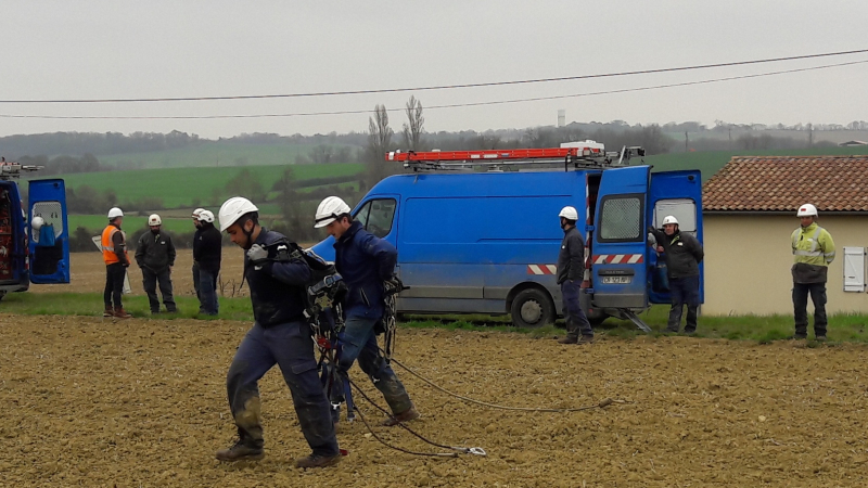 Sainte Radegonde : Enedis modernise le réseau 20.000 volts