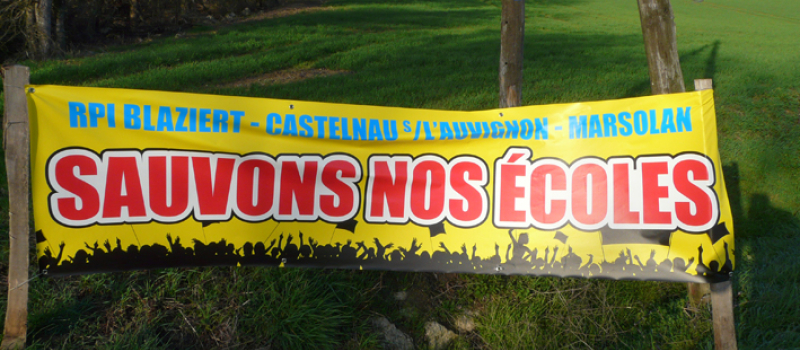 Blaziert, Castelnau s/s Auvignon, Marsolan : le Regroupement Pédagogique Intercommunal en danger.