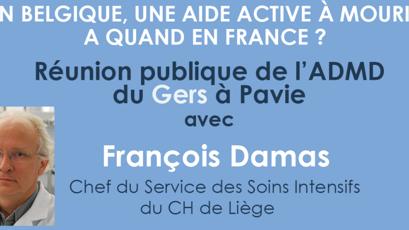 Pavie : Conférence publique sur le droit de mourir dans la dignité