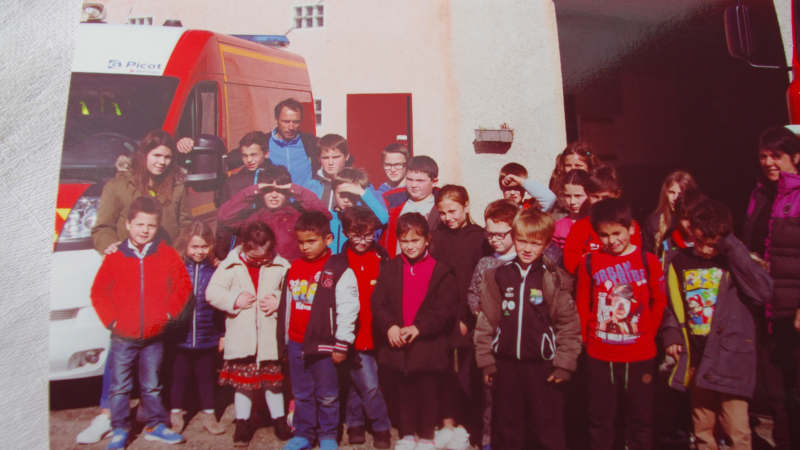 Le Centre de loisirs visitait le centre de secours