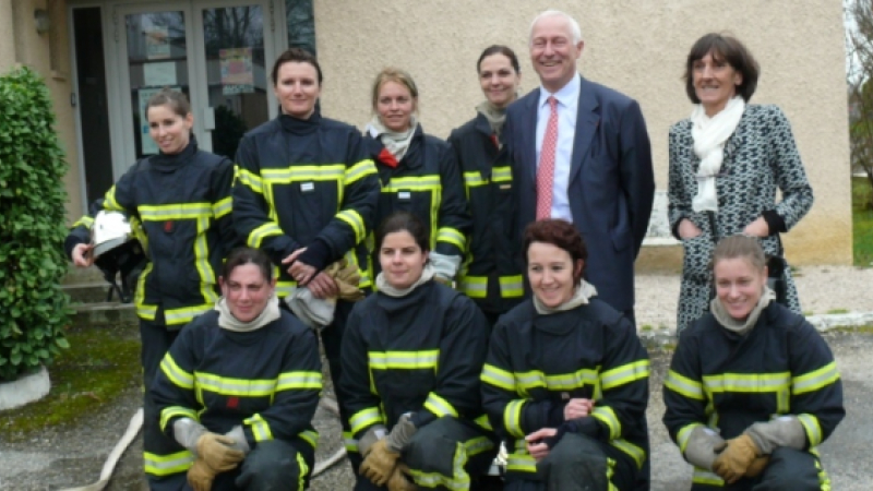 Mission accomplie pour les huit femmes sapeurs-pompiers du centre de secours d'Auch
