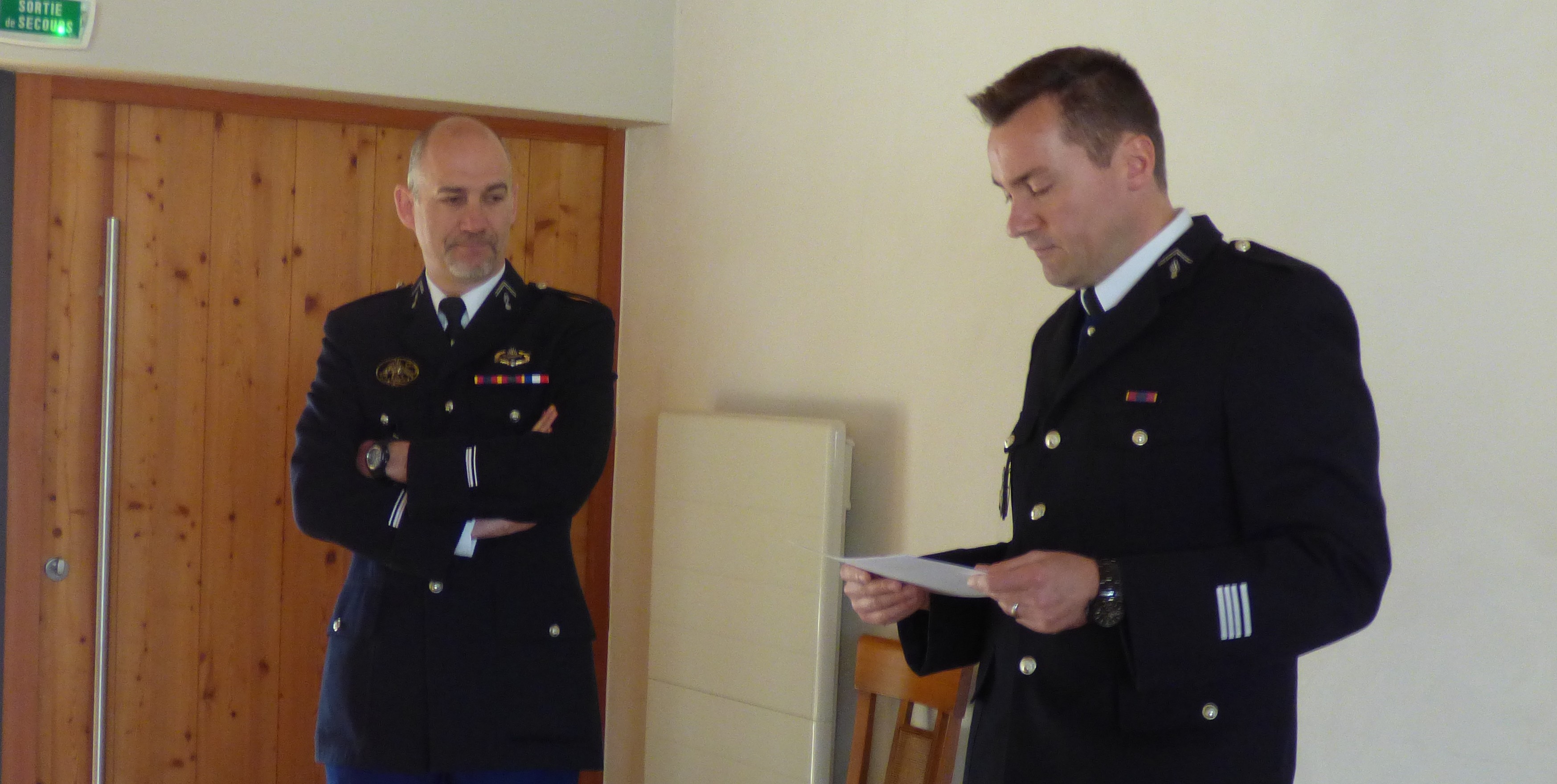Le chef d'escadron Conrad et le major Bréant