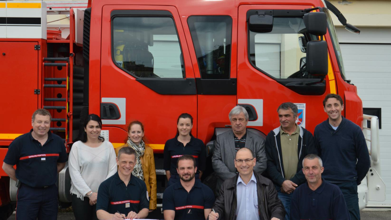 Riscle :  Convention entre SDIS et employeurs 