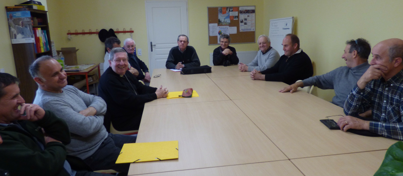 Marciac - Monseigneur Gardès à la rencontre des agriculteurs