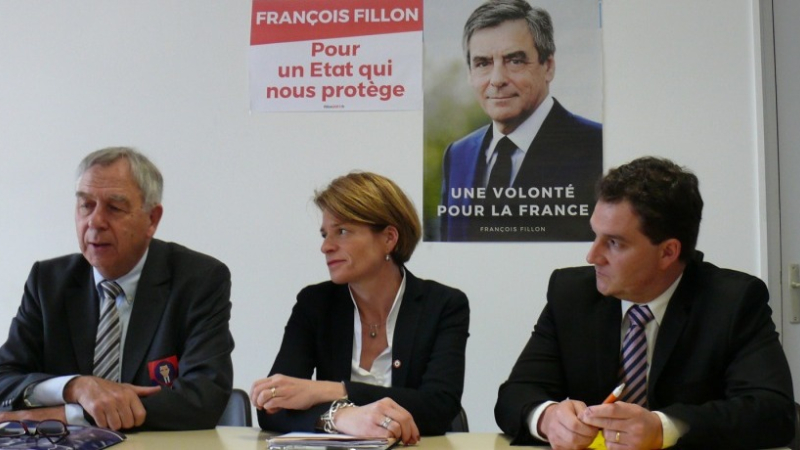 Isabelle Le Gallennec, vice présidente "des Républicains" et porte-parole de François Fillon en visite à Auch