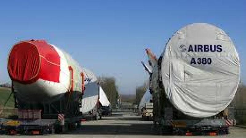 Passage de l'Airbus sur le département