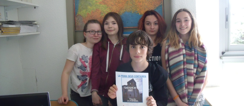Les élèves de la section occitan  du Collège Beauregard 
