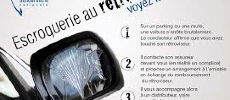 Escroquerie au rétroviseur