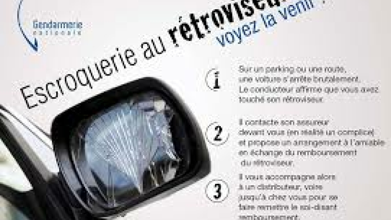 Escroquerie au rétroviseur