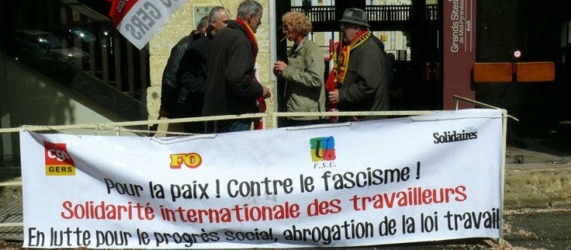 Auch, défilé du 1er mai : Un millier de manifestants se sont mobilisés contre le Front National