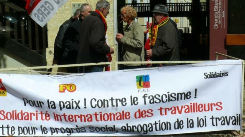 Auch, défilé du 1er mai : Un millier de manifestants se sont mobilisés contre le Front National