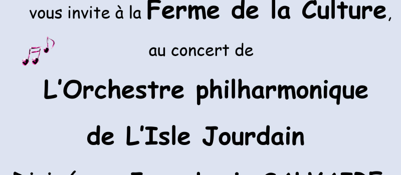 Touget :  Concert de la philharmonique de l'Isle-Jourdain
