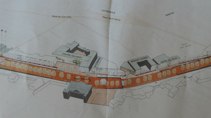 Le projet des Allées De Gaulle  présenté aux Condomois