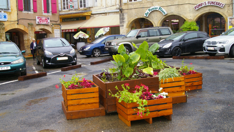 Les baquets fleuris de "Julie"
