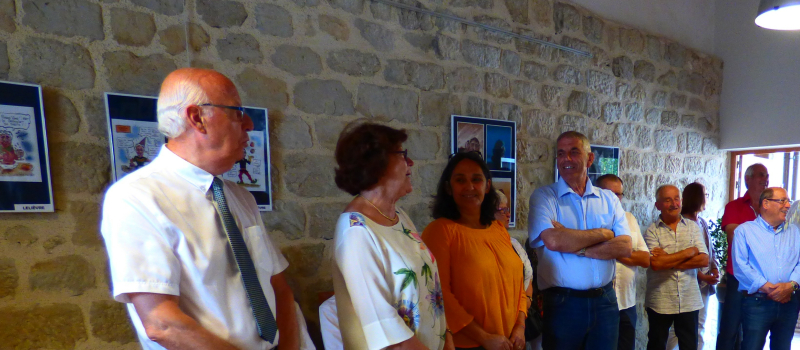 Marciac :  la belle inauguration du Salon de la caricature