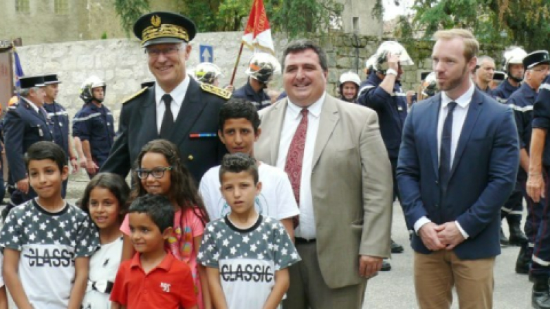 Le préfet du Gers à la rencontre d'une famille syrienne 