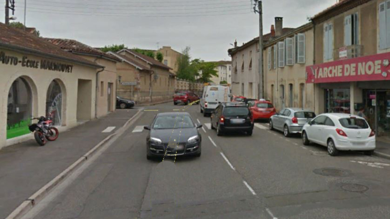 Auch Accident mortel en ville 