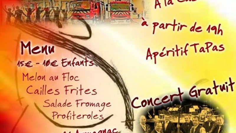 CONDOM - Bal des pompiers jeudi 13 juillet