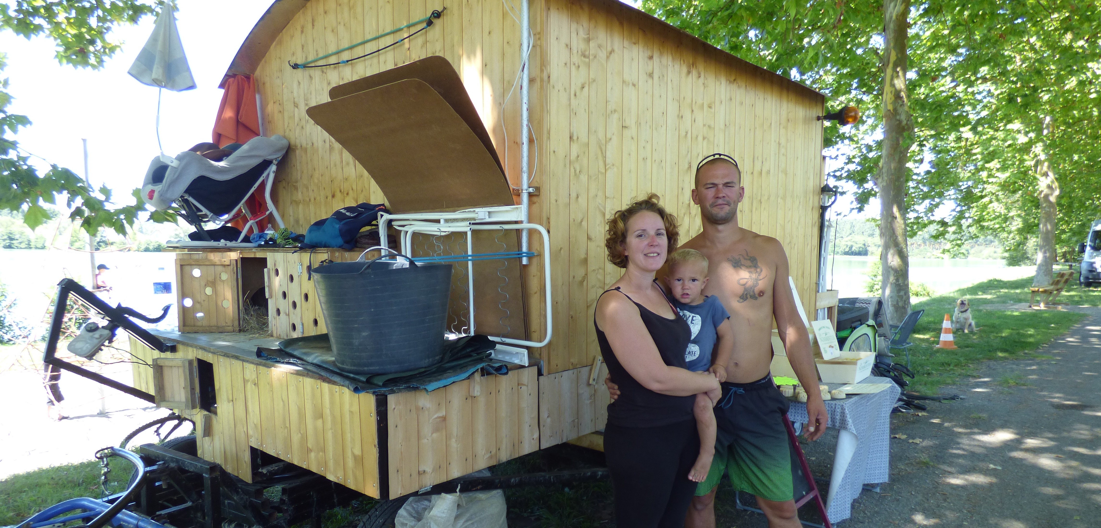 Christophe, Aurélie et leur fils Malo