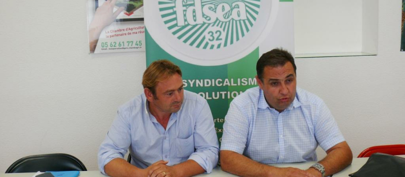 Christian Cardona, élu président de la FDSEA du Gers