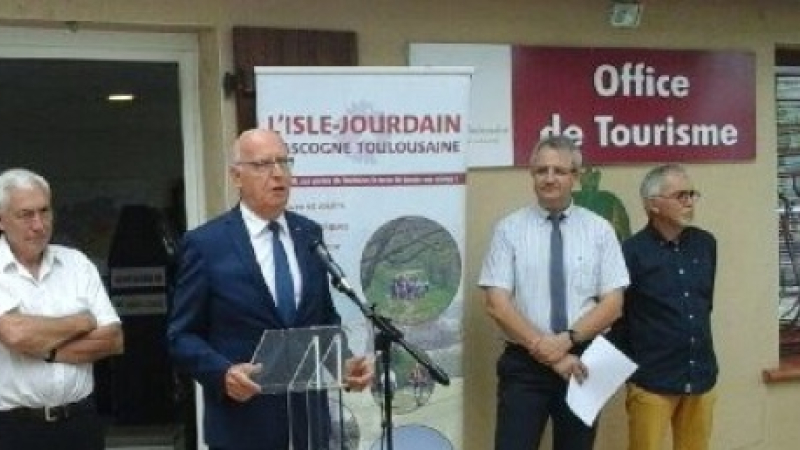 L'Isle-Jourdain : Le vice président de la Région, Jean-Louis Guilhaumon, a officialisé l'ouverture de la saison touristique