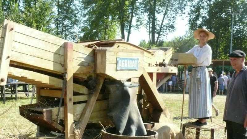 Auterrive : Fête des moissons et battage à l'ancienne