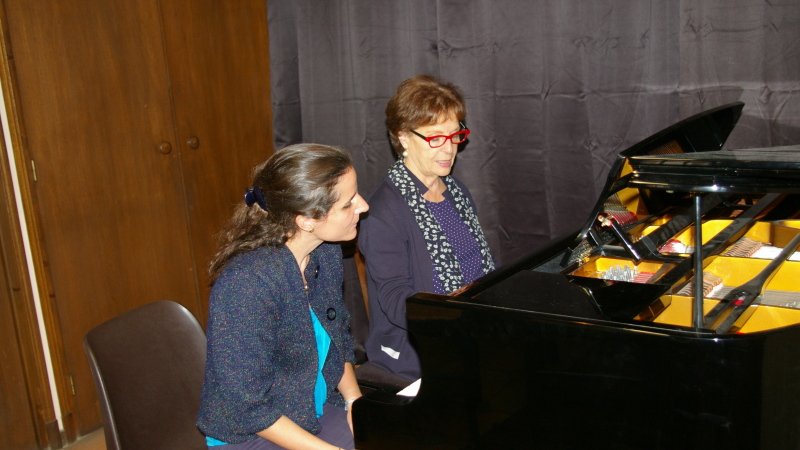 Les cours de piano ont débuté mercredi matin