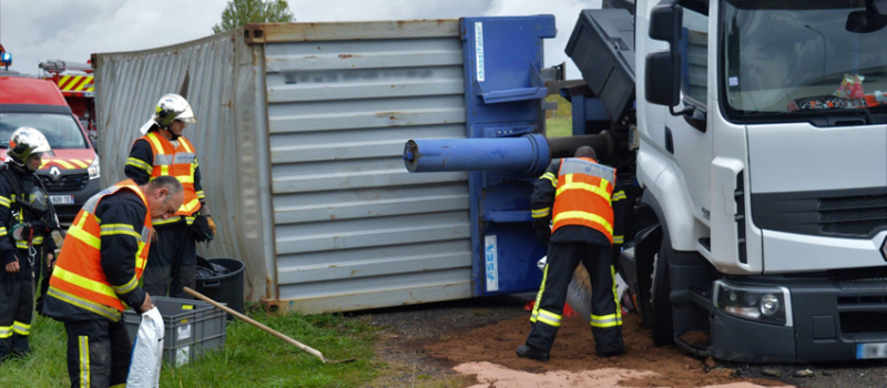 22 tonnes de maïs sur la chaussée