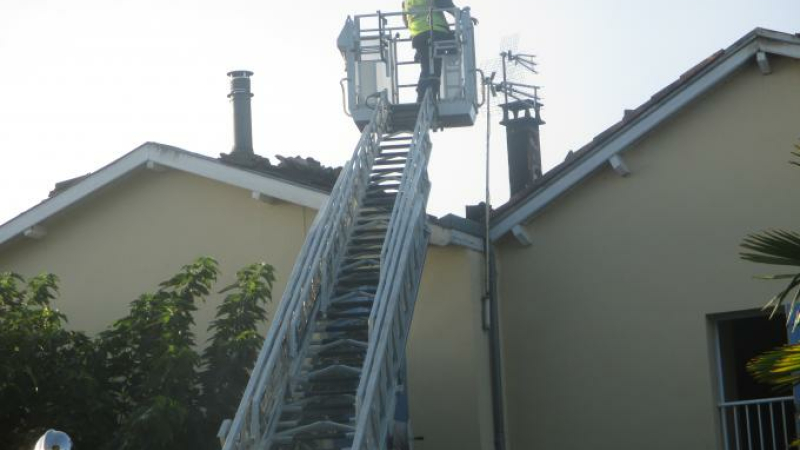 Important incendie au centre ville