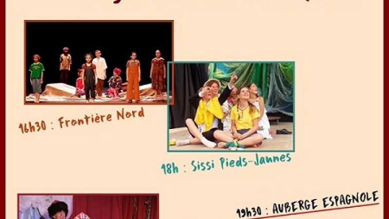 MAUVEZIN - Fête du Théâtre, 3 magnifiques représentations. Adolescents puis adultes.