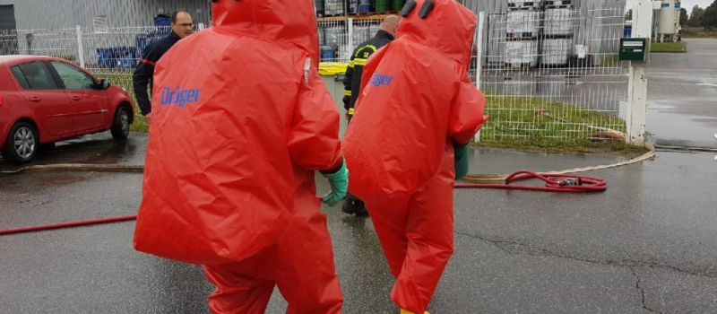 Les pompiers spécialistes en risque chimique se forment toujours plus 