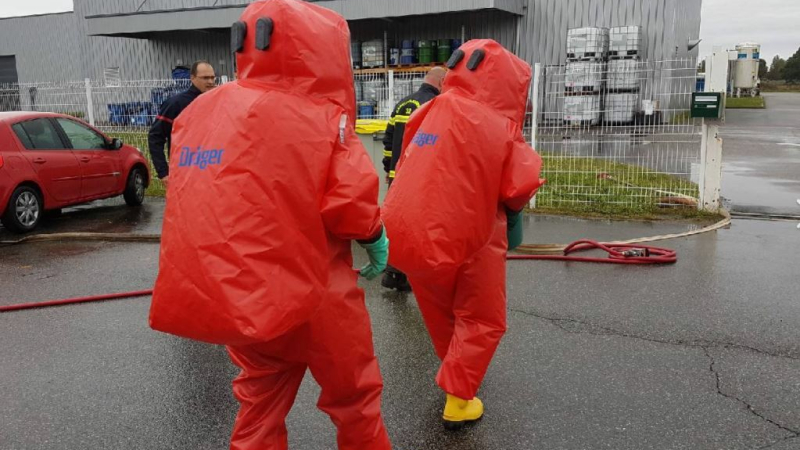 Les pompiers spécialistes en risque chimique se forment toujours plus 