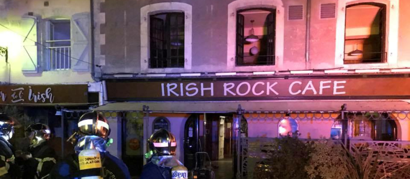 Incendie à l'Irish café à Auch