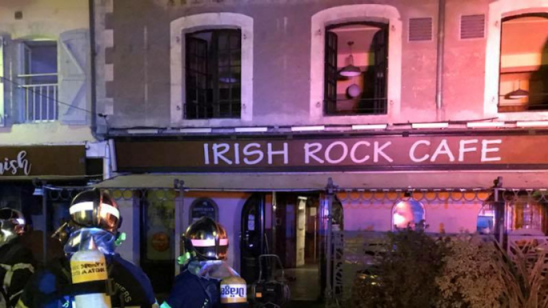 Incendie à l'Irish café à Auch