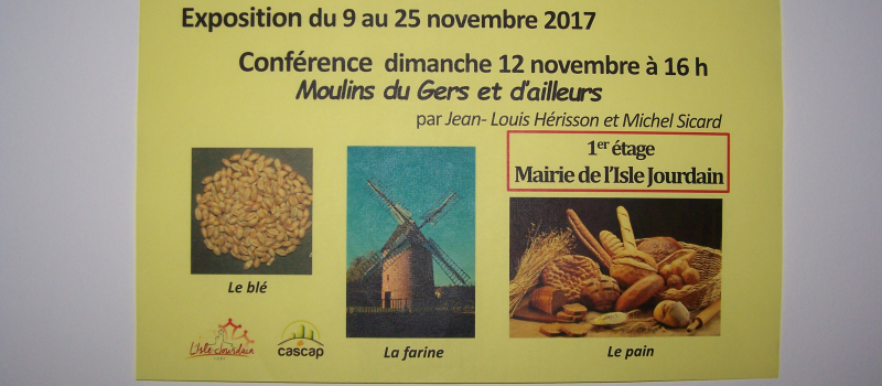 Exposition "Le Long Chemin du Blé au Pain" à la mairie de l'Isle-Jourdain