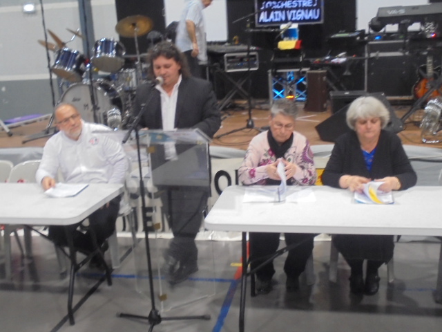 Christophe JIMENEZ présente le déroulement de l'A.G.