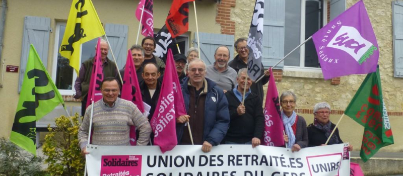Des retraités actifs de SUD/Solidaires
