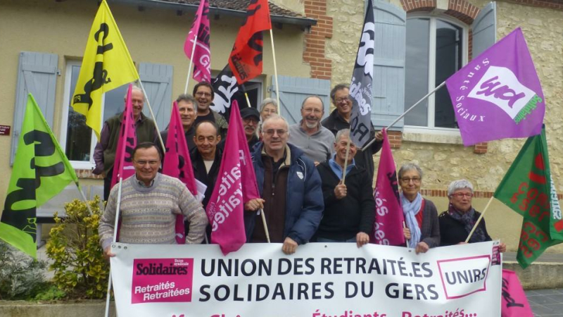 Des retraités actifs de SUD/Solidaires