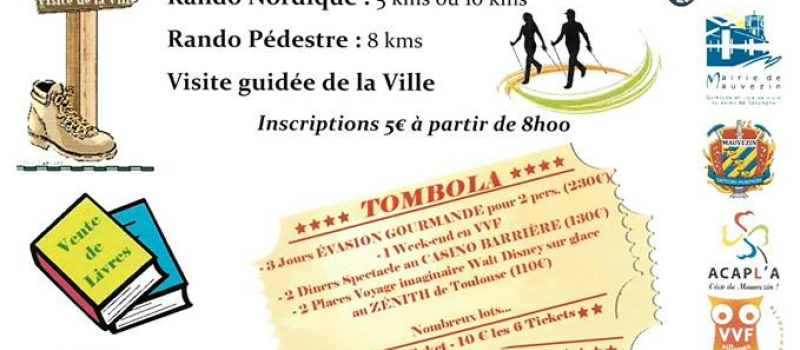 DIMANCHE 3 DECEMBRE    TELETHON A MAUVEZIN  SOUS LE HALLE A PARTIR DE 8H
