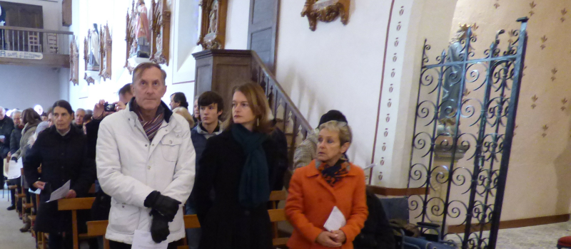 Inauguration des travaux à l'église de Juillac