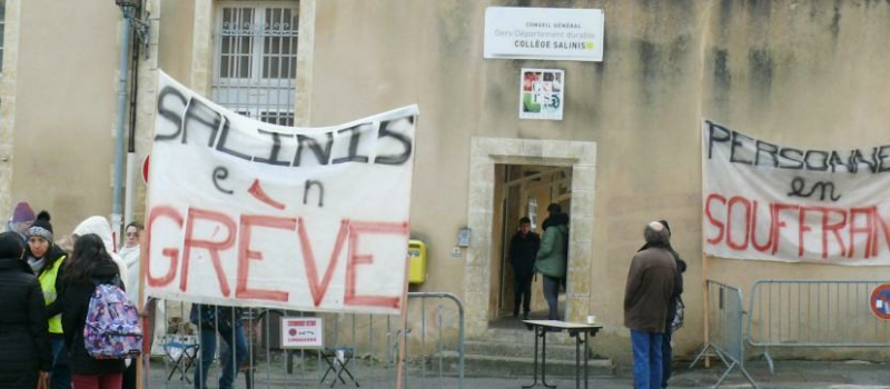Communiqué de presse intersyndical du collège Salinis