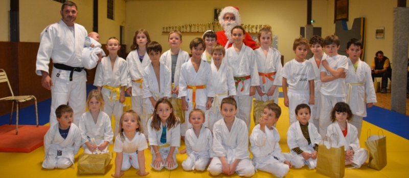 Les jeunes judokas ont reçu le Père Noël
