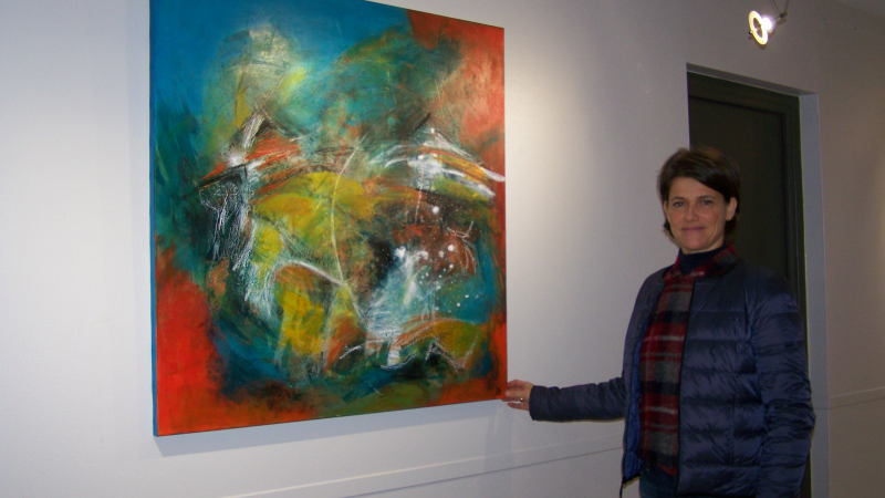  A l'Office de Tourisme : ambiance ludique et imaginaire dans le monde pictural de Caroline Massol