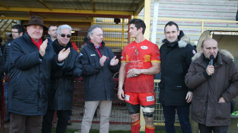 Remise du prix talent d'or du match Rieumes / USL