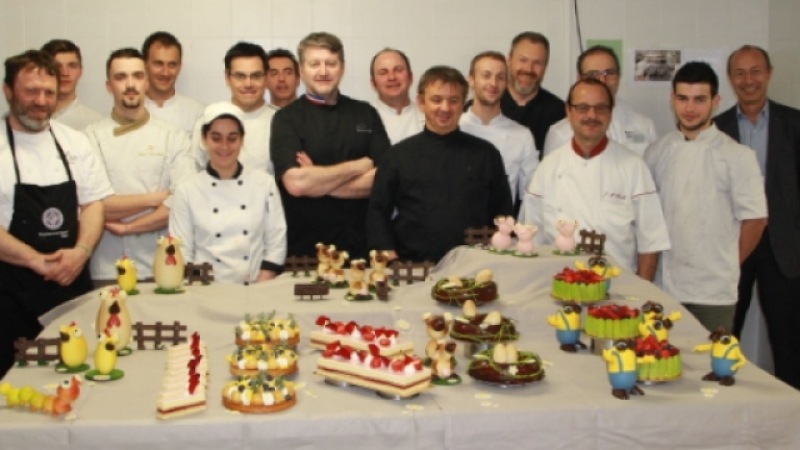 « Montages de Pâques et entremets de printemps » à l’École des métiers de Pavie