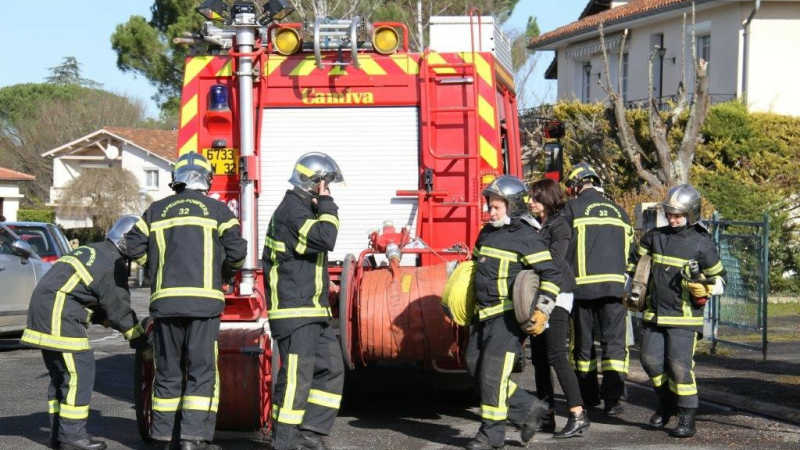 En manoeuvres avec les sapeurs-pompiers