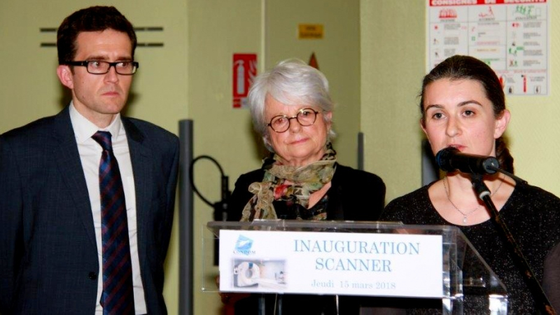 Inauguration du scanner du C.H de Condom