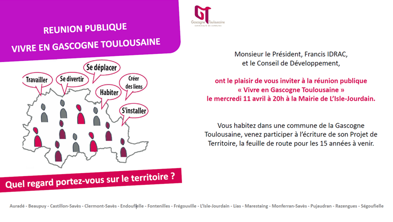 réunion "Vivre en Gascogne Toulousaine"
