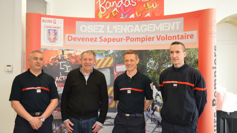 SDIS 32 signature de partenariat avec les festival de bandas