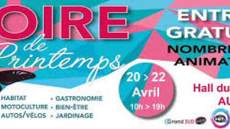 Une centaine d'exposants seront présents à la foire de printemps dont l'entrée est gratuite